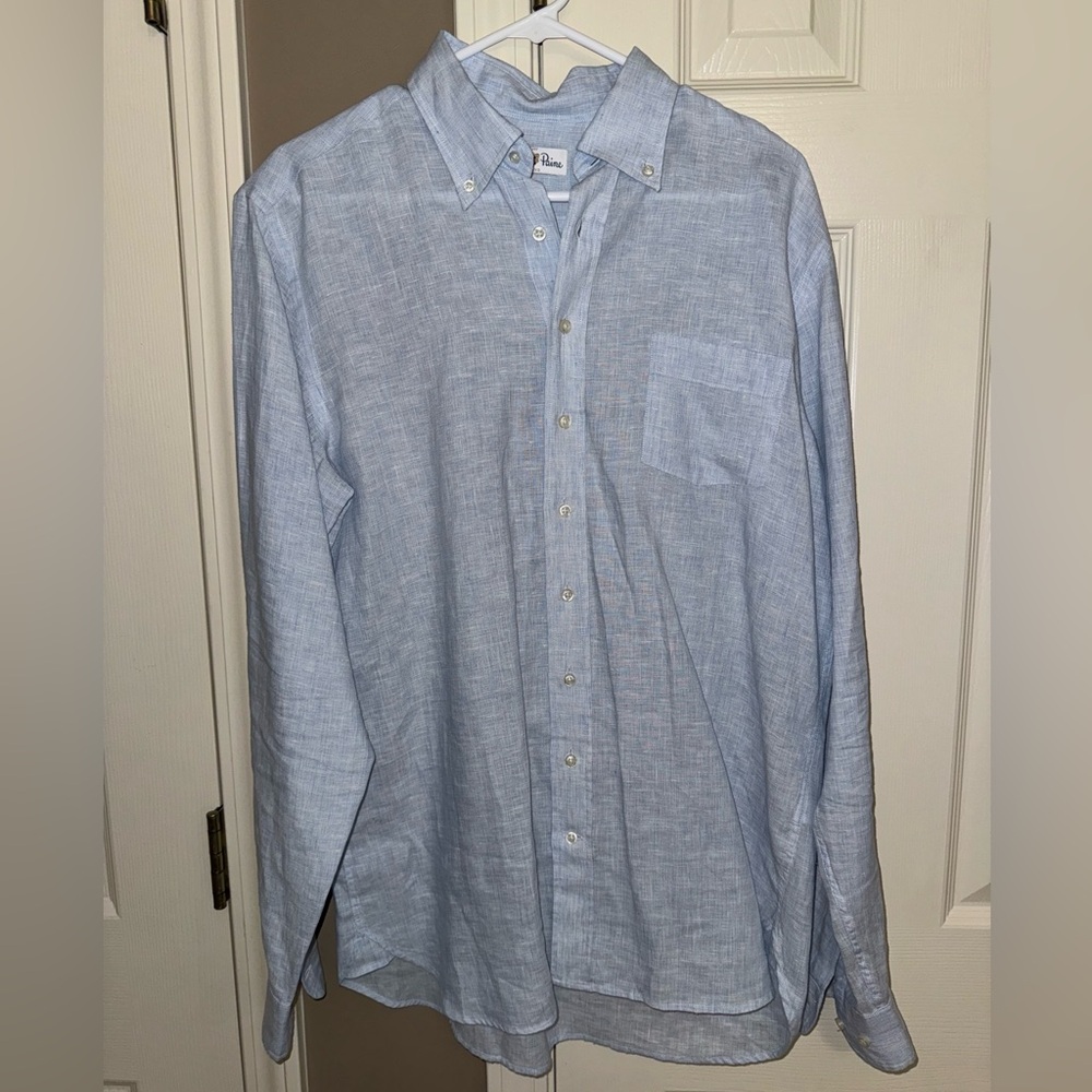 Alan Paine Linen Sport Button Down